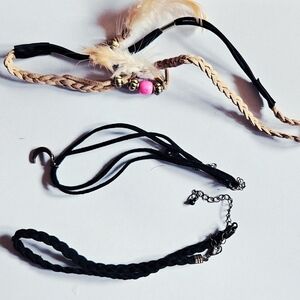 Choker Necklace & Feather Hairband